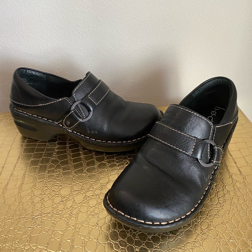 BOC Brown Leather Mules SZ 8M